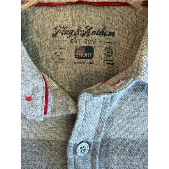 NEW Flag & Anthem Mens Grey Buffalo Plaid Stretch Flannel Shirt S - Picture 5 of 6